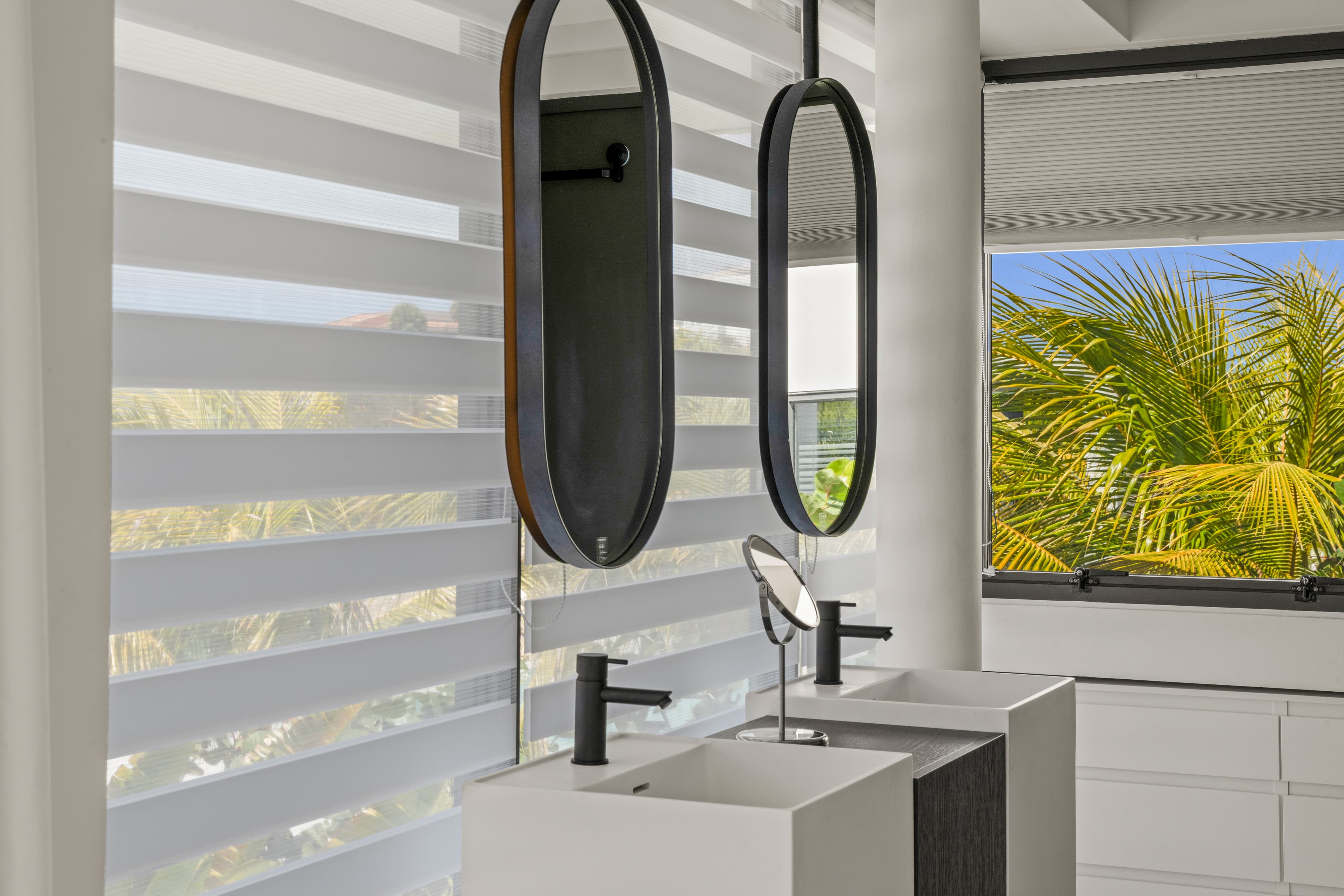 double sink with oceanview